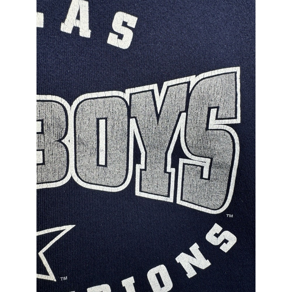 VTG 1996 Dallas Cowboys NFC Champions Sweatshirt Nutmeg XXL - Super Bowl XXX - Picture 7 of 14